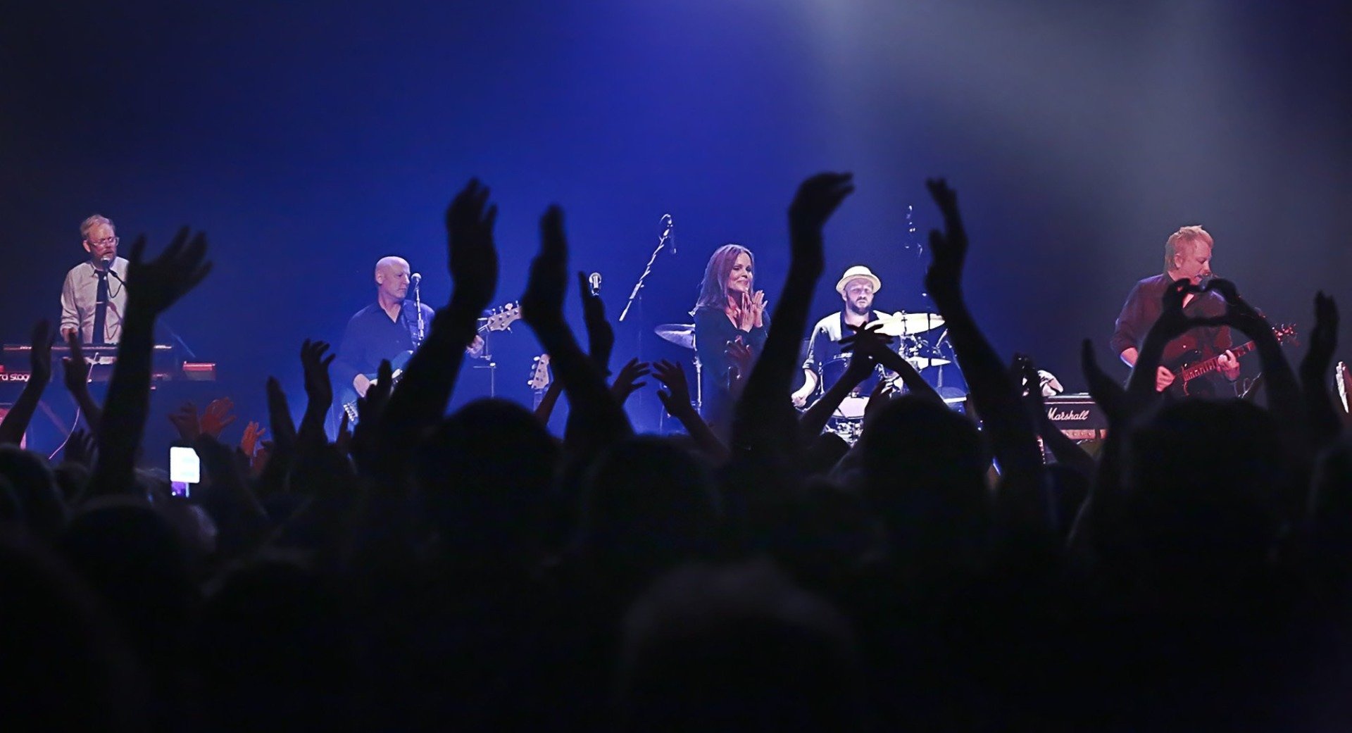 On stage with Belinda Carlisle