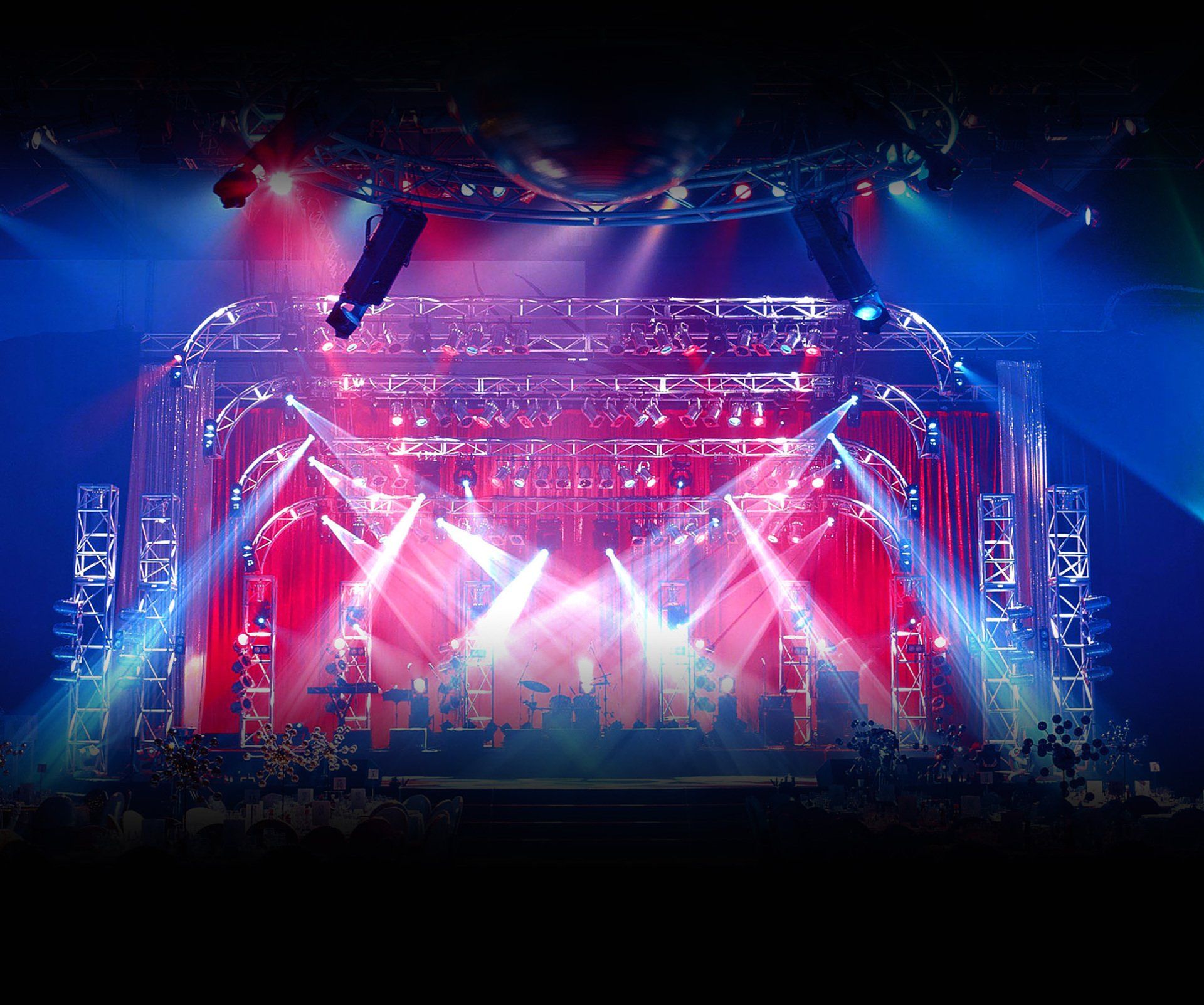 Concert stage lighting